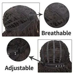 Accessories | 32 Black Silverish Grey Split Dye Cosplay Wig  display picture 1
